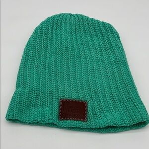 Love Your Melon Green Teal Knit Beanie One Size